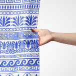 Griekse fret, mediterraan patroon, blauw sjaal<br><div class="desc">Elegant,  stijlvol en verfijnd Grieks patroon in blauw-witte kleur. Modern en trendy cadeau,  perfect voor de mediterrane liefhebber in je leven.</div>