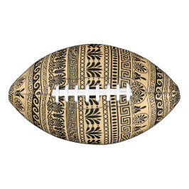 Griekse fret, mediterraan patroon, bruin american football