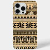 Griekse fret, mediterraan patroon, bruin Case-Mate iPhone case (Achterkant)