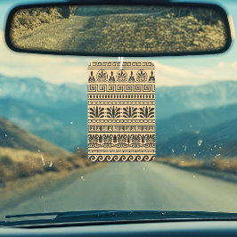 Griekse fret, mediterraan patroon, bruin luchtverfrisser