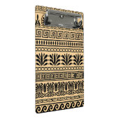 Griekse fret, mediterraan patroon, bruin mini klembord (Schuin)