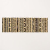 Griekse fret, mediterraan patroon, bruin yogamat (Voorkant (horizontaal))