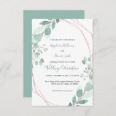 griekse geometrische lijst trouwuitnodiging kaart (Voorkant / Achterkant)