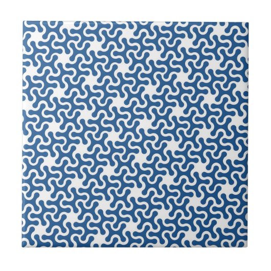 griekse gevlekte blauwe vlektegels tegeltje (Voorkant)