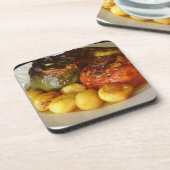 Griekse gevulde groenten (Gemista) Drankjes Onderzetter (Linkerzijde)