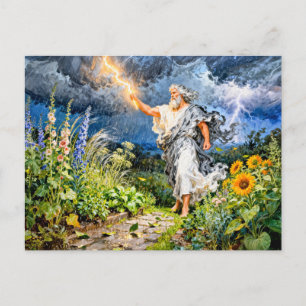 Griekse God Boreas Wintertuin Briefkaart