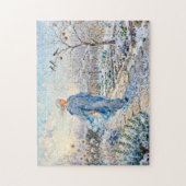 Griekse God Boreas Wintertuin Legpuzzel (Verticaal)