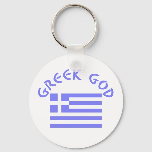 Griekse God en vlag Sleutelhanger (Voorkant)