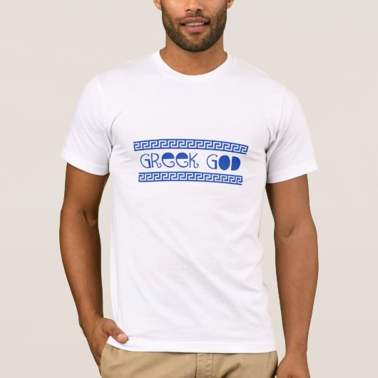 GRIEKSE GOD GREEK KEY T-SHIRT (Voorkant)
