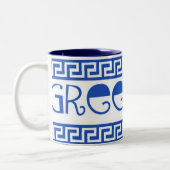 GRIEKSE GOD GREEK KEY TWEEKLEURIGE KOFFIEMOK (Links)