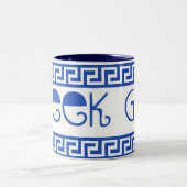 GRIEKSE GOD GREEK KEY TWEEKLEURIGE KOFFIEMOK (Center)