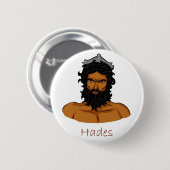 Griekse God - Hades Badge Ronde Button 5,7 Cm (Voorkant /achterkant)