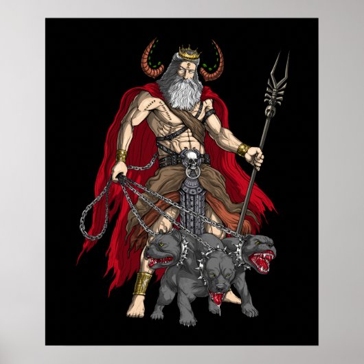 Griekse God Hades Poster (Voorkant)