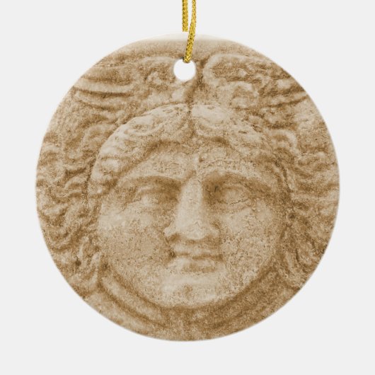 Griekse God HERMES Keramisch Ornament (Voorkant)