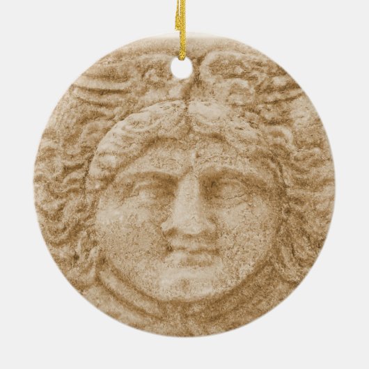 Griekse God HERMES Keramisch Ornament (Achterkant)