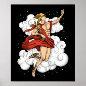 Griekse God Hermes Poster (Voorkant)