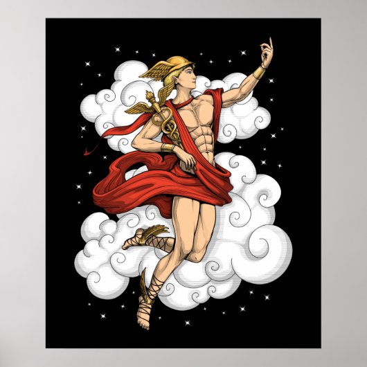 Griekse God Hermes Poster (Voorkant)