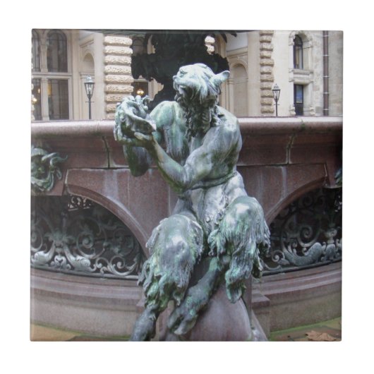 Griekse God Pan Tegeltje (Voorkant)