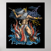 Griekse God Poseidon Poster (Voorkant)