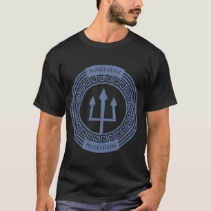 Griekse god Poseidon Zee Trident T-shirt