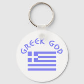 Griekse God & Vlag Sleutelhanger (Voorkant)