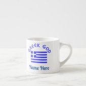 Griekse God Vlag van Griekenland Gepersonaliseerd Espresso Kop (Rechts)