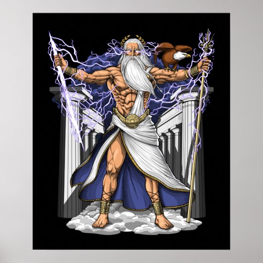Griekse God Zeus Poster (Voorkant)