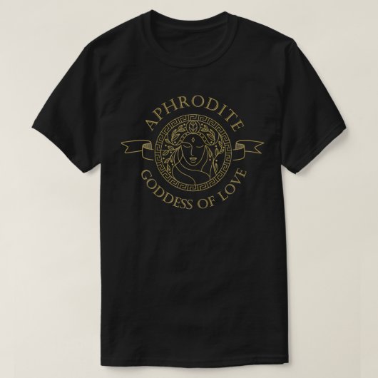 Griekse goden of Aphrodite Godin of Love of Ancien T-shirt (Design voorkant)