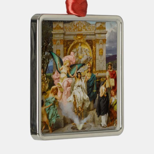 Griekse goden op de berg Parnassus Metalen Ornament (Rechts)