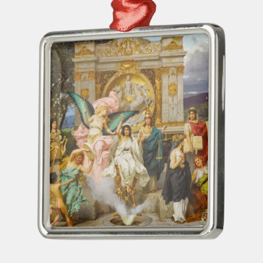 Griekse goden op de berg Parnassus Metalen Ornament (Links)