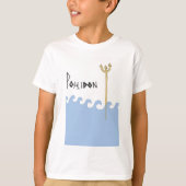 Griekse goden. Poseidon. Kinder shirt. T-shirt (Voorkant)