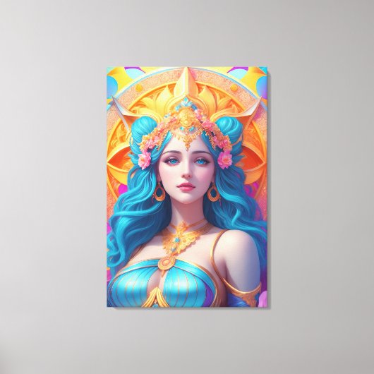 Griekse godin Aphrodite in haar pracht Canvas Afdruk (Voorkant)