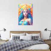 Griekse godin Aphrodite in haar pracht Canvas Afdruk (Insitu (Slaapkamer))