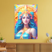Griekse godin Aphrodite in haar pracht Canvas Afdruk (Insitu (Woonkamer))