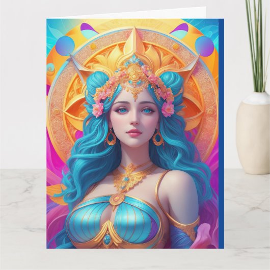 Griekse godin Aphrodite in haar pracht Kaart (Voorkant)