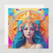 Griekse godin Aphrodite in haar pracht Kaart (Voorkant / Achterkant)