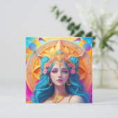 Griekse godin Aphrodite in haar pracht Kaart (Staand voorkant)