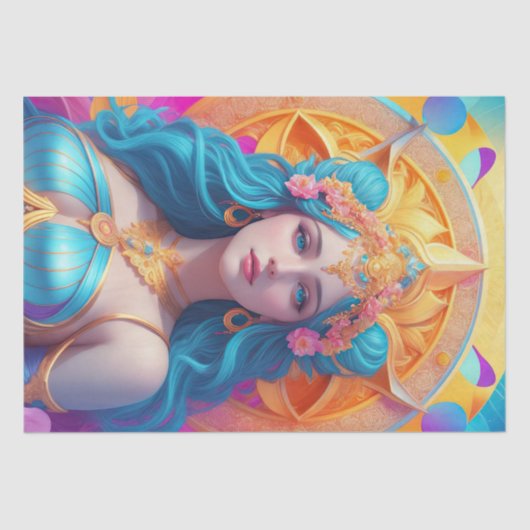 Griekse godin Aphrodite in haar pracht Tissuepapier (Voorkant)