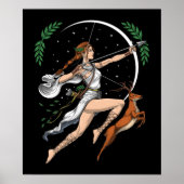 Griekse godin Artemis Poster (Voorkant)