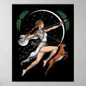 Griekse godin Artemis Poster (Voorkant)