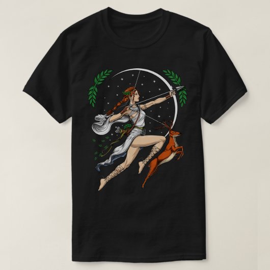Griekse godin Artemis T-shirt (Design voorkant)