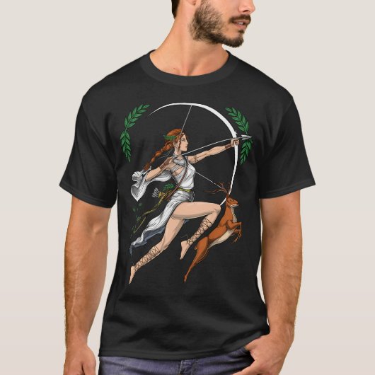 Griekse godin Artemis T-shirt (Voorkant)