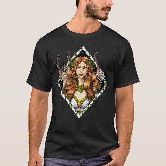 Griekse godin Artemis T-shirt (Voorkant)