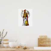 Griekse godin Athena Poster (Keuken)