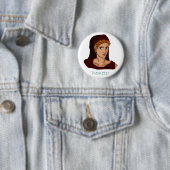 Griekse godin - Demeter Badge Ronde Button 5,7 Cm (In situ)