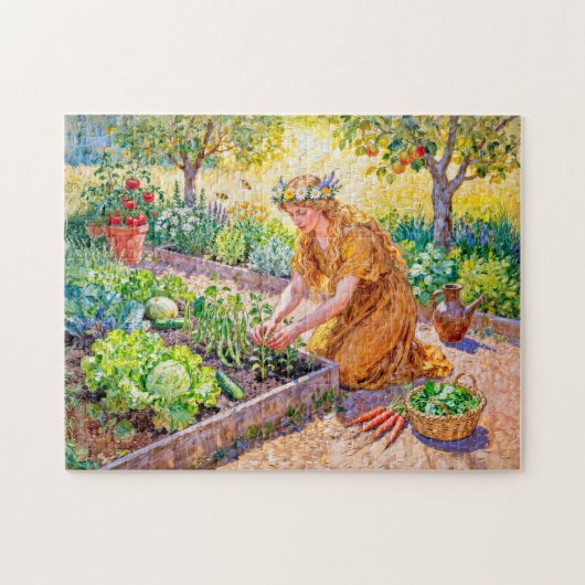 Griekse Godin Demeter Oogsttuin Legpuzzel (Horizontaal)