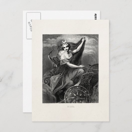  Griekse godin Diana Artemis Roman Ancient Briefkaart (Voorkant / Achterkant)