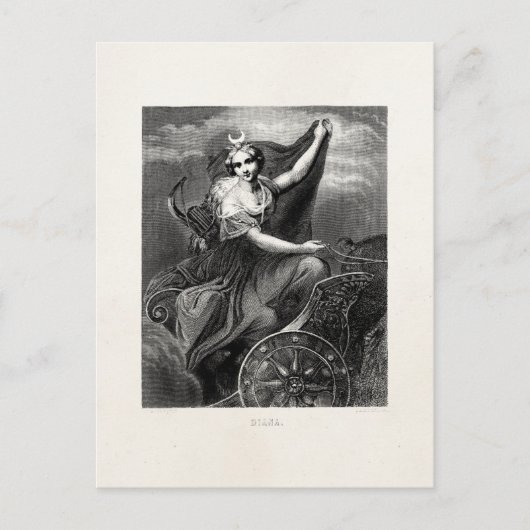  Griekse godin Diana Artemis Roman Ancient Briefkaart (Voorkant)