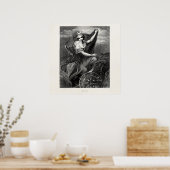 Griekse godin Diana Artemis Roman Ancient Poster (Keuken)
