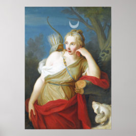 Griekse godin Diana van de Hunt Poster